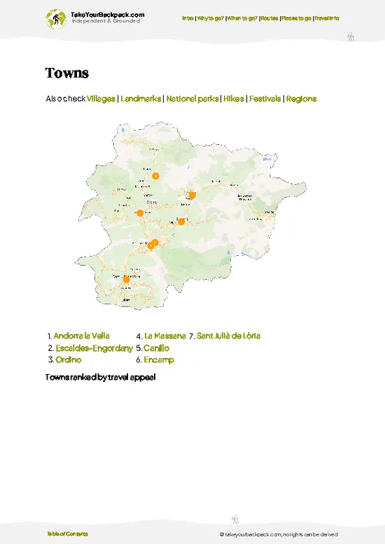 example page 6 from our offline Travel Guide for Andorra