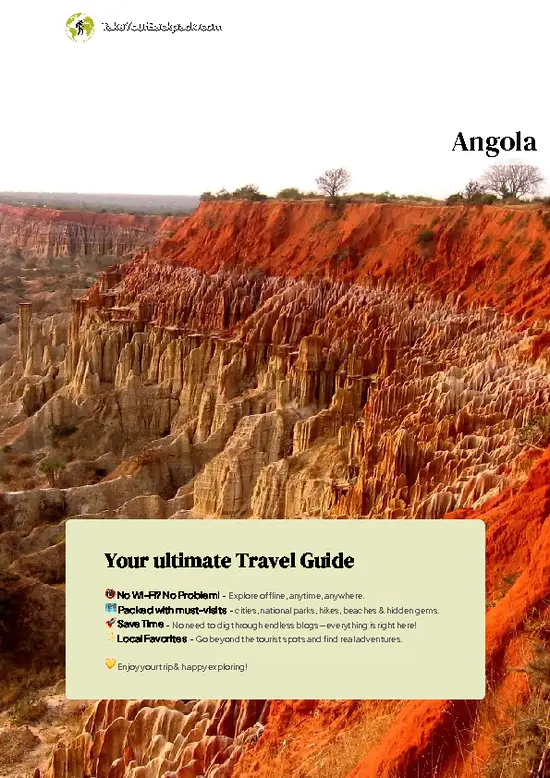 example page 0 from our offline Travel Guide for Angola