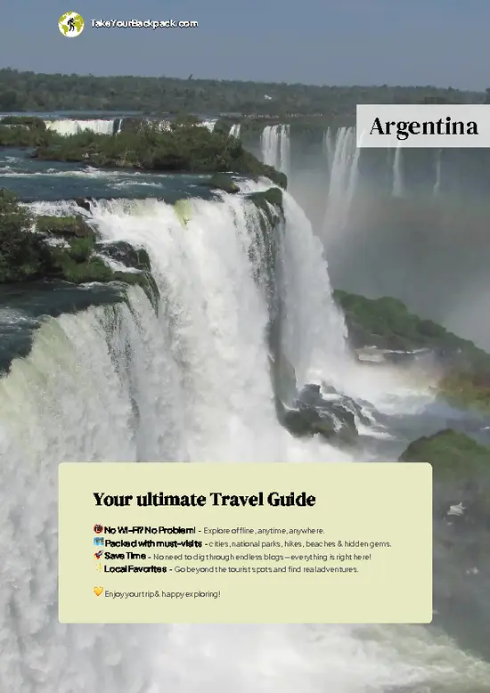 example page 0 from our offline Travel Guide for Argentina
