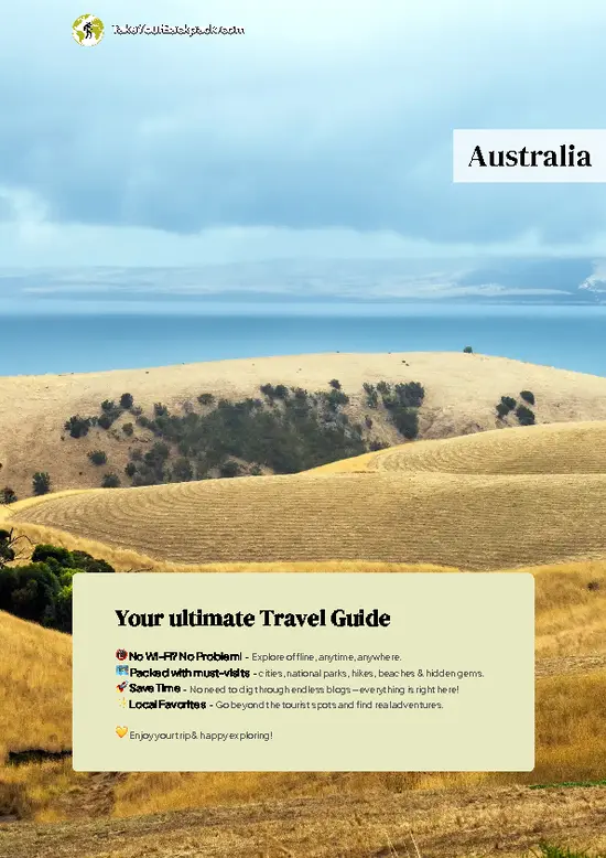 example page 0 from our offline Travel Guide for Australia