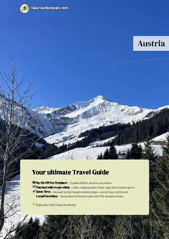example page 0 from our offline Travel Guide for Austria