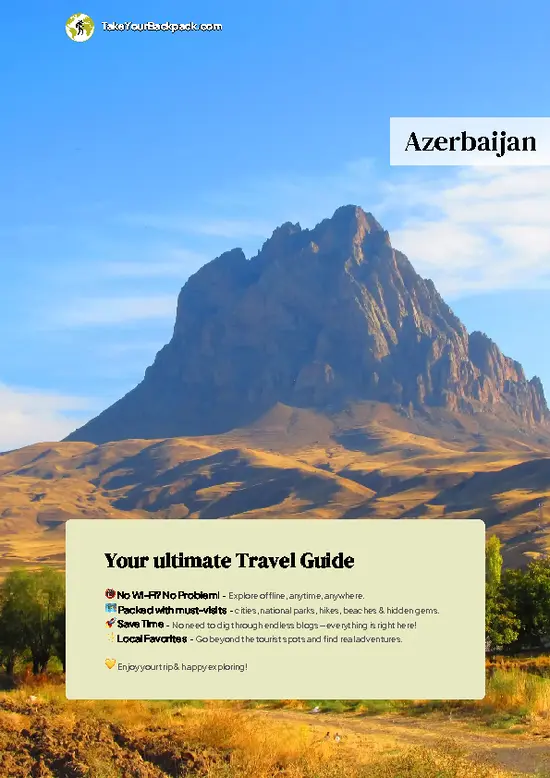 example page 0 from our offline Travel Guide for Azerbaijan
