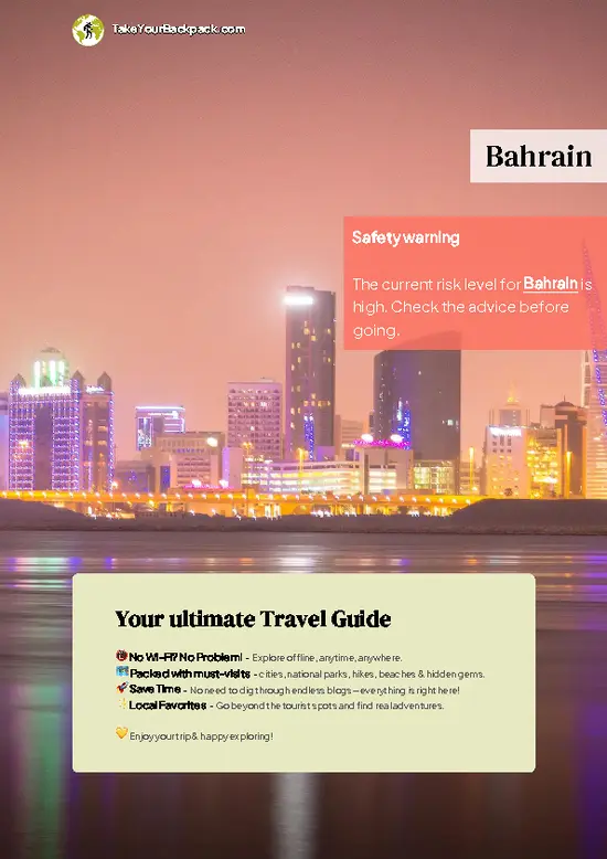 example page 0 from our offline Travel Guide for Bahrain