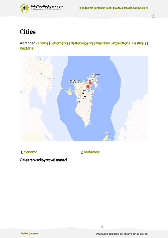 example page 6 from our offline Travel Guide for Bahrain