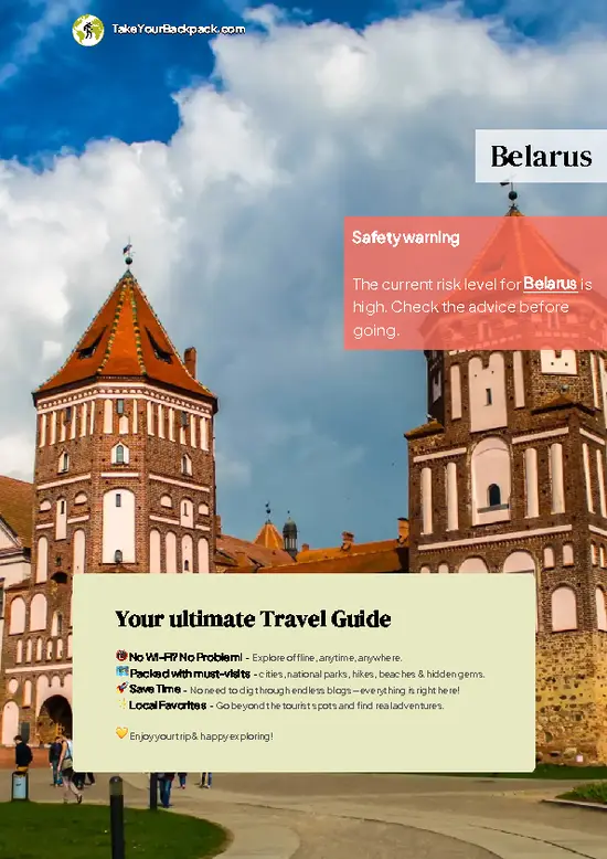 example page 0 from our offline Travel Guide for Belarus