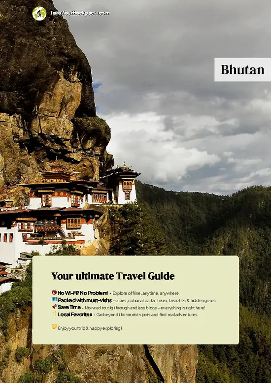 example page 0 from our offline Travel Guide for Bhutan