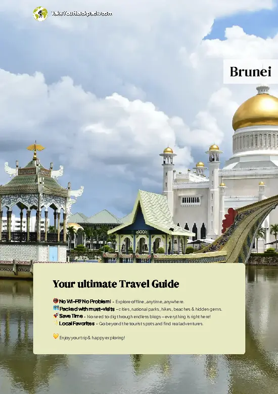example page 0 from our offline Travel Guide for Brunei