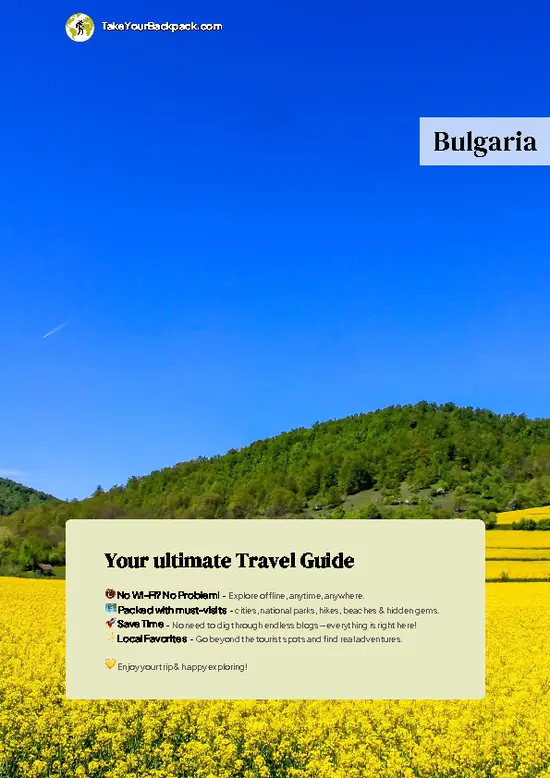 example page 0 from our offline Travel Guide for Bulgaria