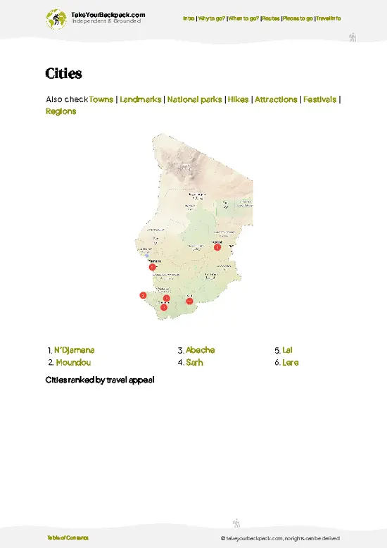 example page 6 from our offline Travel Guide for Chad