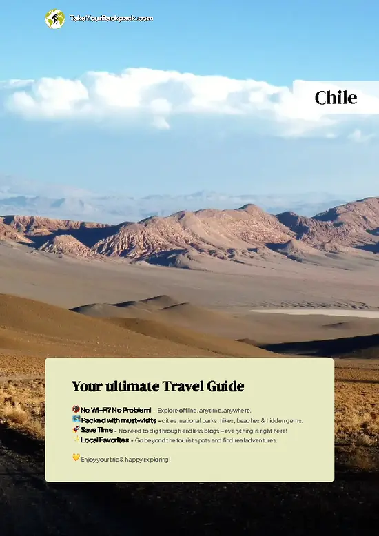 example page 0 from our offline Travel Guide for Chile