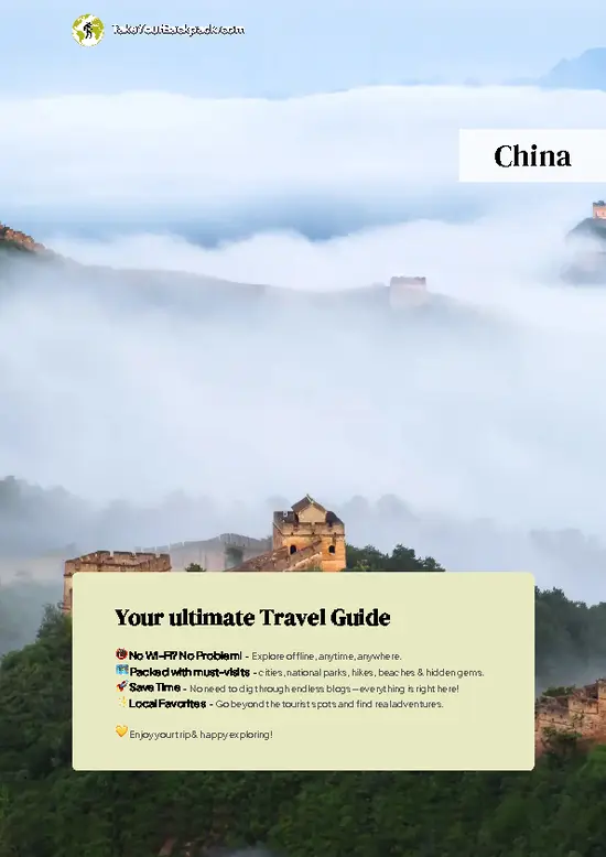 example page 0 from our offline Travel Guide for China