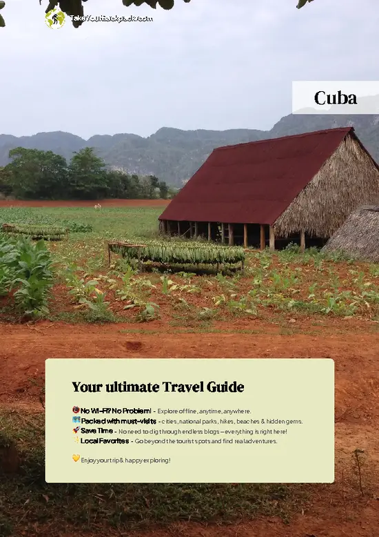 example page 0 from our offline Travel Guide for Cuba