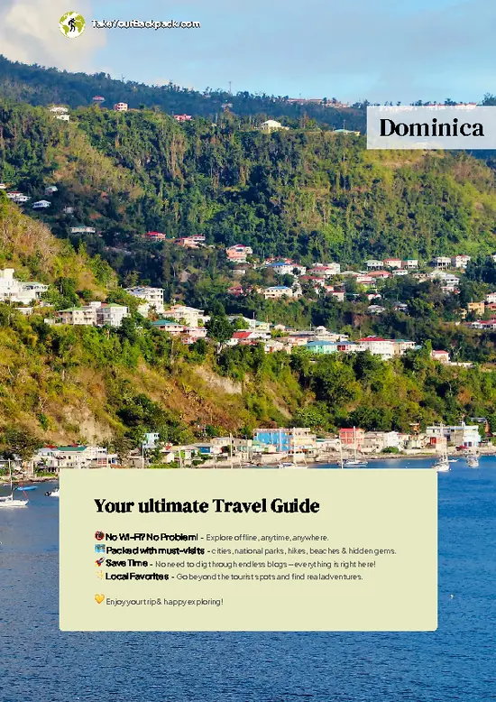 example page 0 from our offline Travel Guide for Dominica