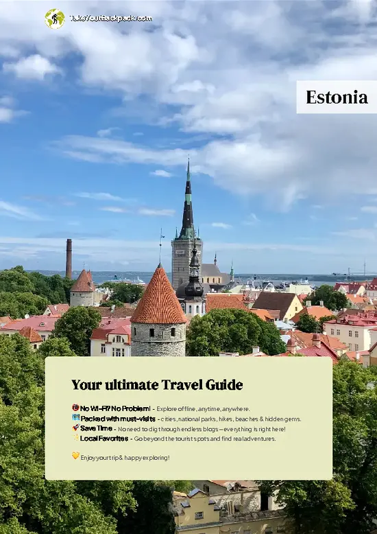 example page 0 from our offline Travel Guide for Estonia