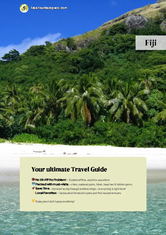 example page 0 from our offline Travel Guide for Fiji