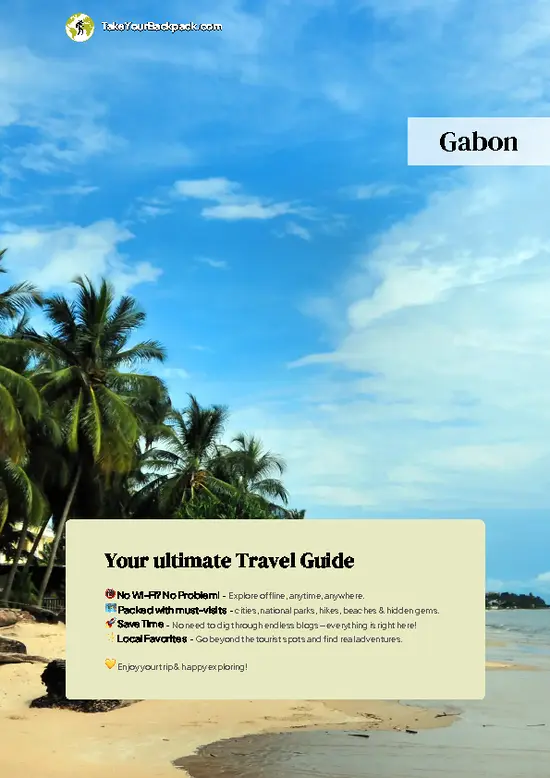 example page 0 from our offline Travel Guide for Gabon