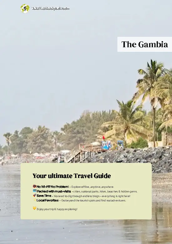 example page 0 from our offline Travel Guide for Gambia