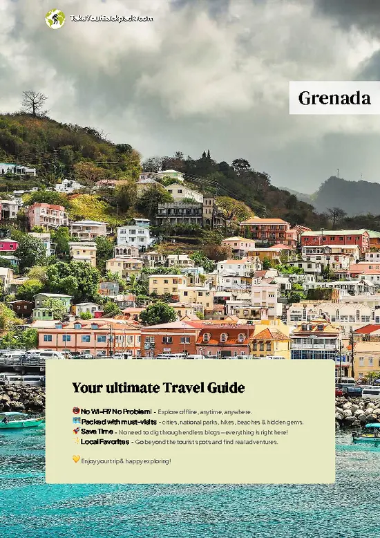 example page 0 from our offline Travel Guide for Grenada