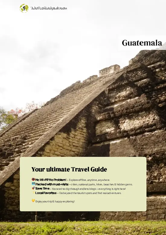 example page 0 from our offline Travel Guide for Guatemala