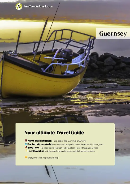 example page 0 from our offline Travel Guide for Guernsey