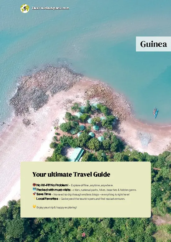 example page 0 from our offline Travel Guide for Guinea