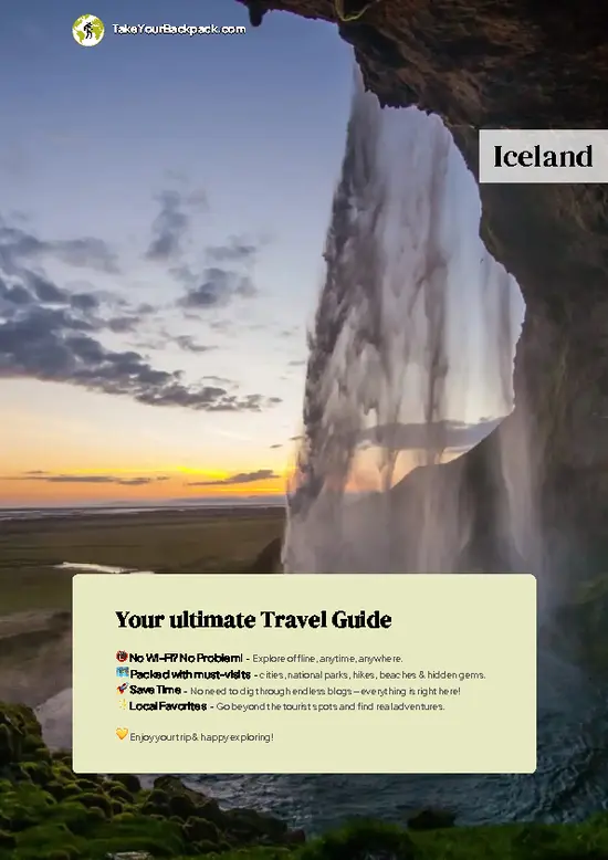 example page 0 from our offline Travel Guide for Iceland