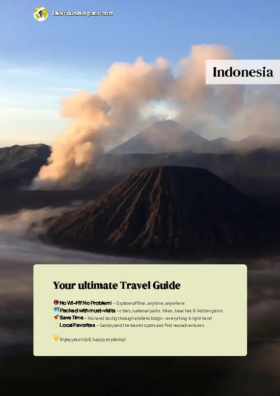 example page 0 from our offline Travel Guide for Indonesia