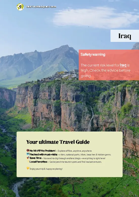 example page 0 from our offline Travel Guide for Iraq