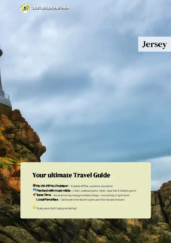 example page 0 from our offline Travel Guide for Jersey