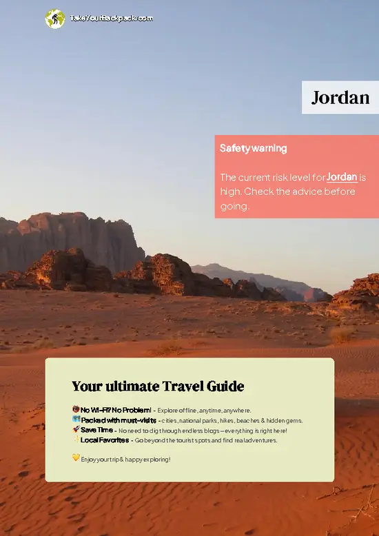 example page 0 from our offline Travel Guide for Jordan