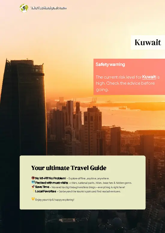 example page 0 from our offline Travel Guide for Kuwait