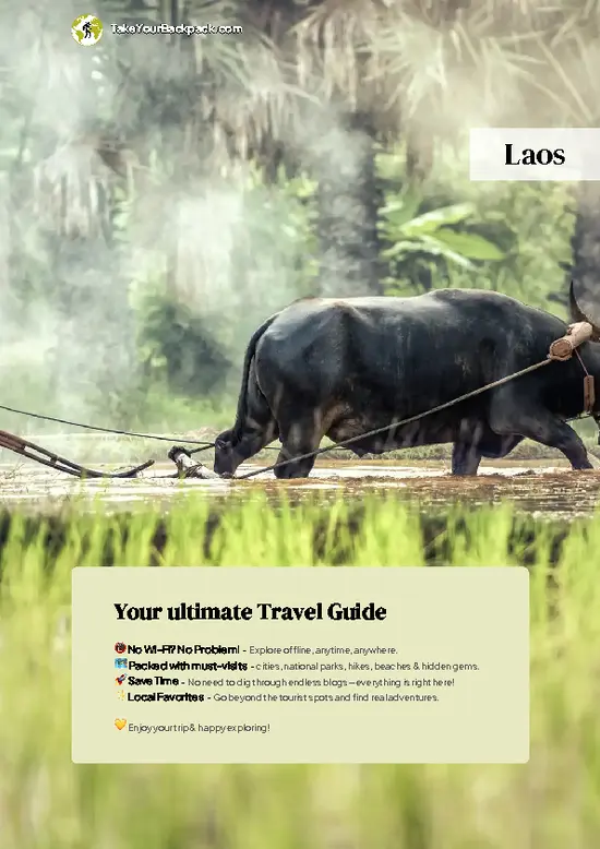 example page 0 from our offline Travel Guide for Laos