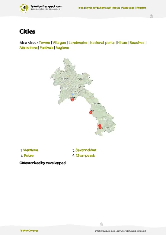 example page 6 from our offline Travel Guide for Laos