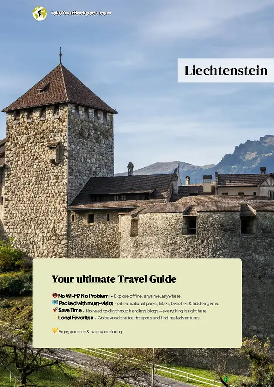 example page 0 from our offline Travel Guide for Liechtenstein