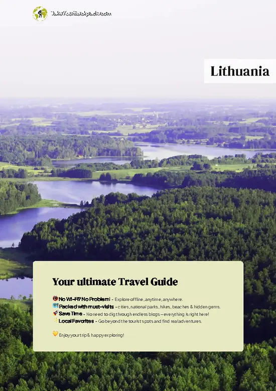 example page 0 from our offline Travel Guide for Lithuania