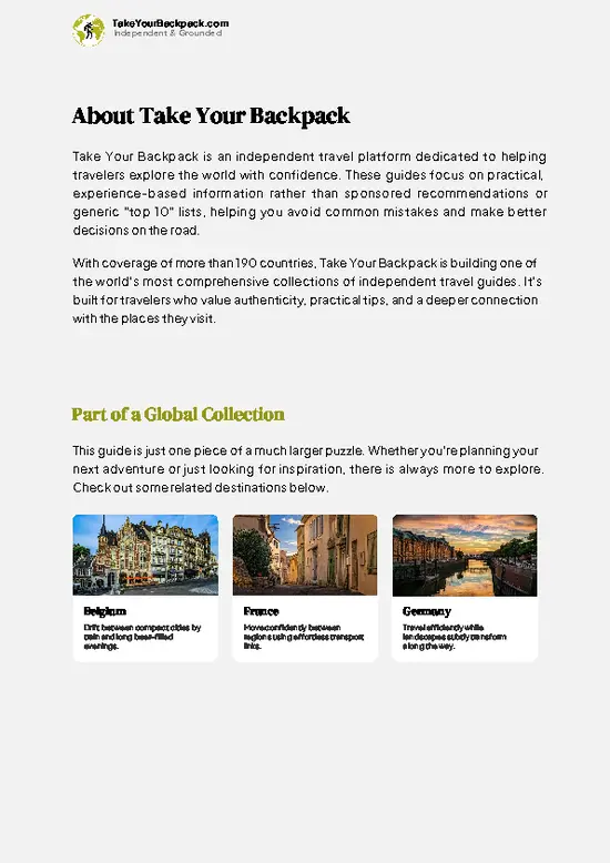 example page 1 from our offline Travel Guide for Luxembourg