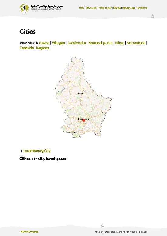 example page 6 from our offline Travel Guide for Luxembourg