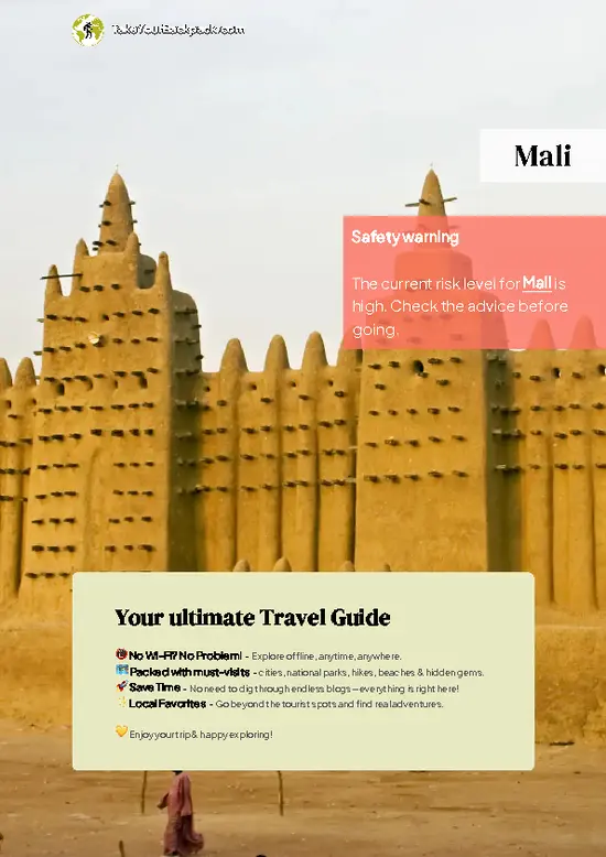 example page 0 from our offline Travel Guide for Mali