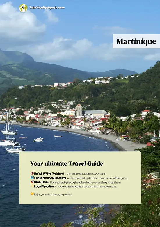 example page 0 from our offline Travel Guide for Martinique