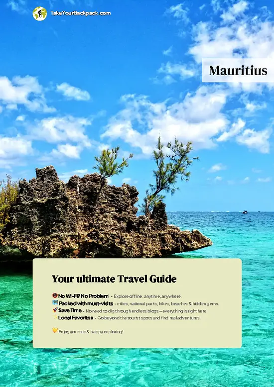 example page 0 from our offline Travel Guide for Mauritius
