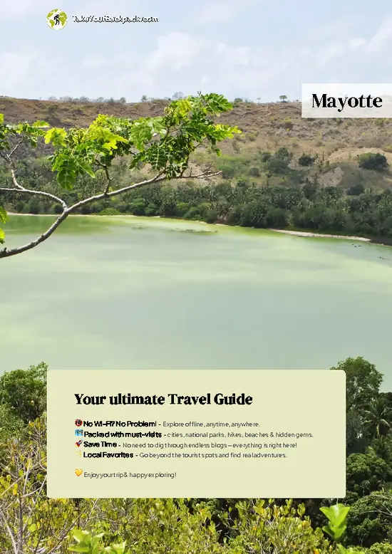 example page 0 from our offline Travel Guide for Mayotte