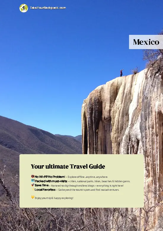example page 0 from our offline Travel Guide for Mexico