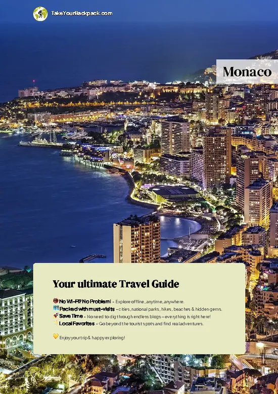 example page 0 from our offline Travel Guide for Monaco