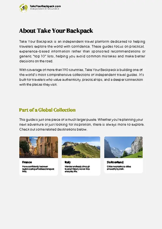 example page 1 from our offline Travel Guide for Monaco