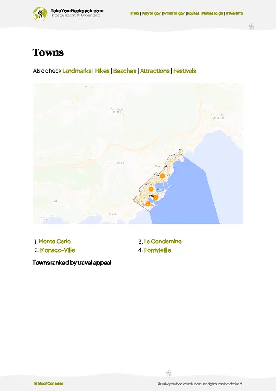 example page 6 from our offline Travel Guide for Monaco