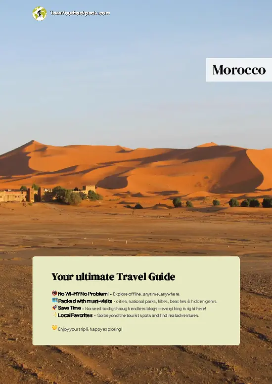 example page 0 from our offline Travel Guide for Morocco