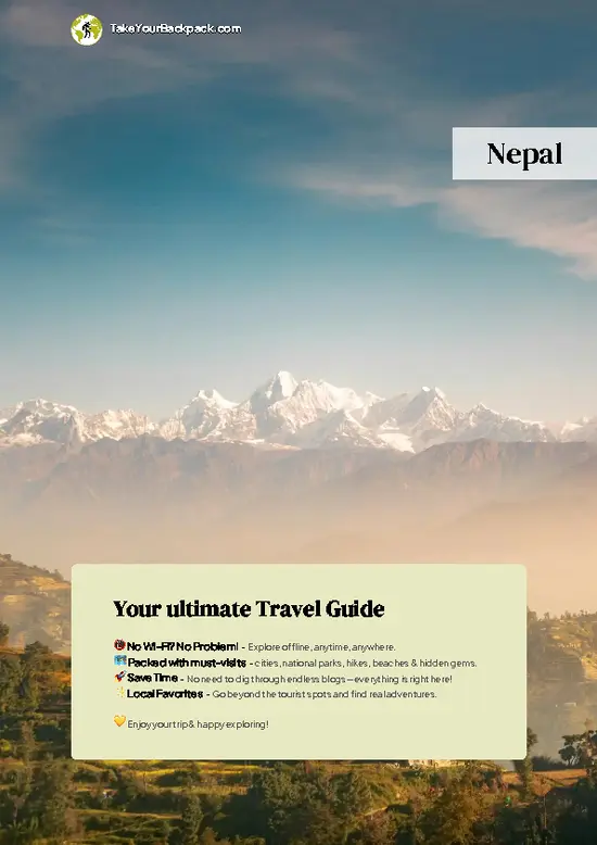 example page 0 from our offline Travel Guide for Nepal