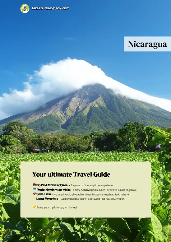 example page 0 from our offline Travel Guide for Nicaragua