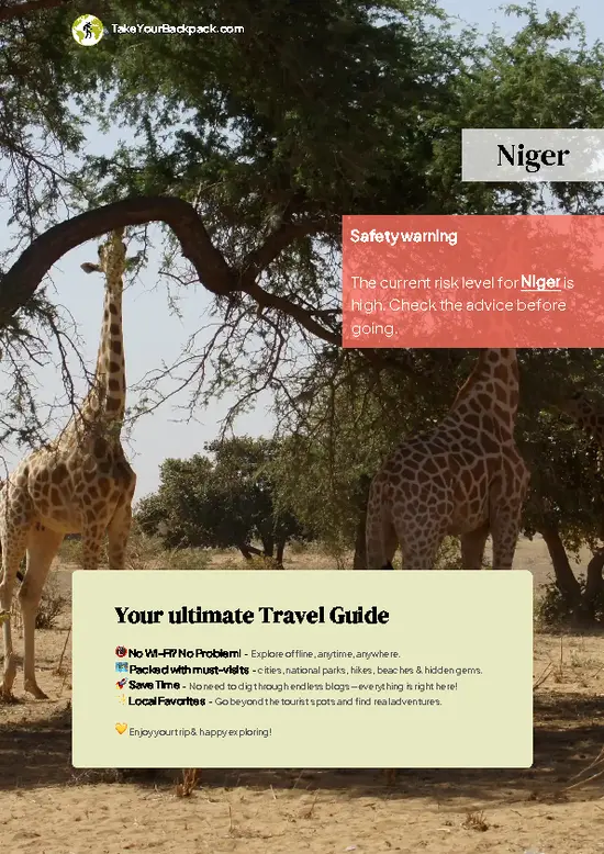 example page 0 from our offline Travel Guide for Niger