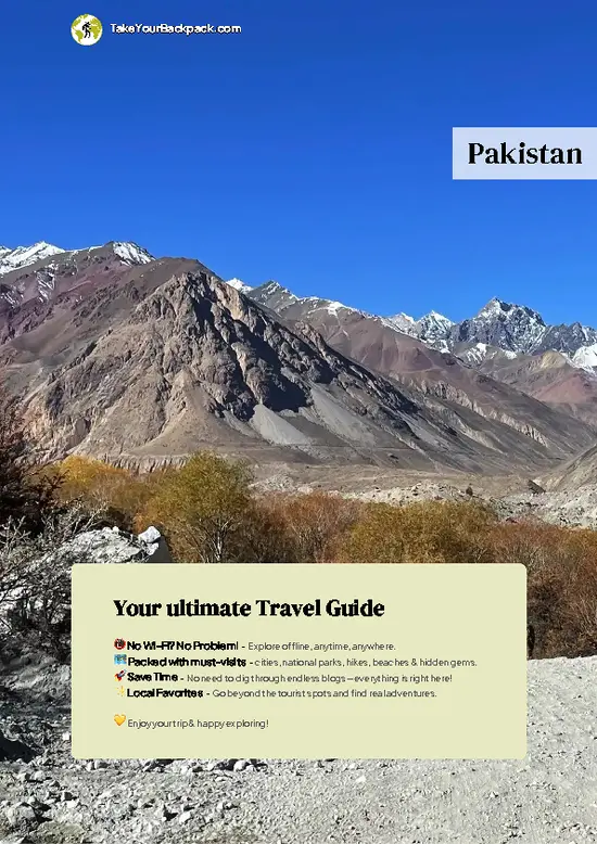 example page 0 from our offline Travel Guide for Pakistan